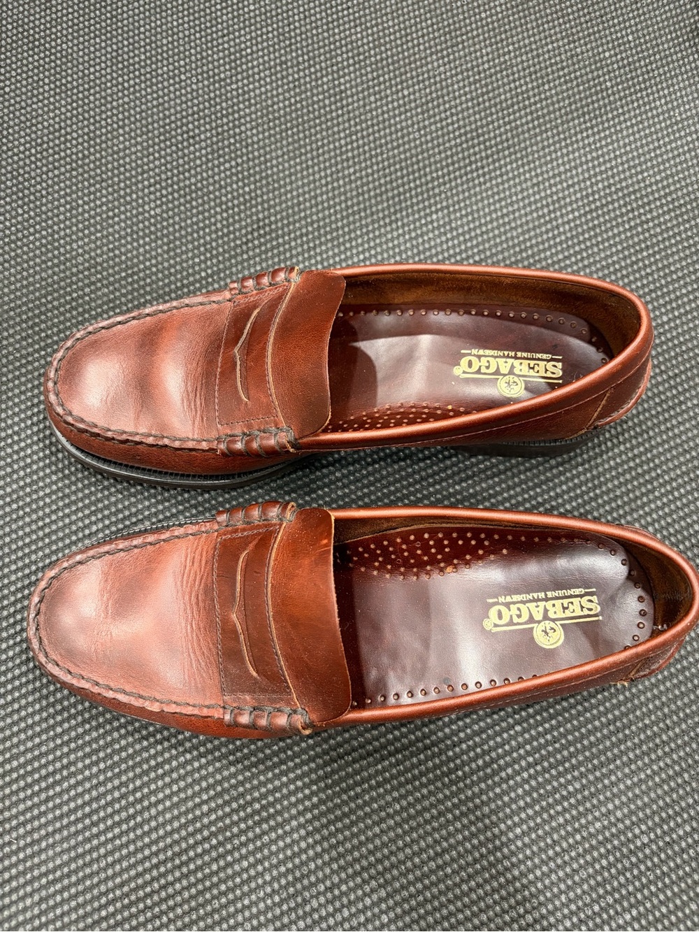 Sebago Dan Brown Leather Penny Loafers